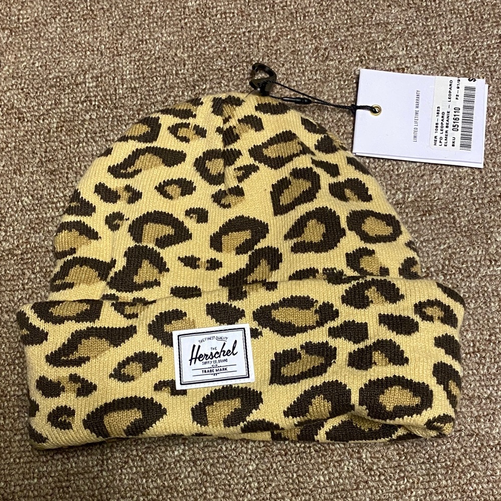 Hershel leopard hat NWT